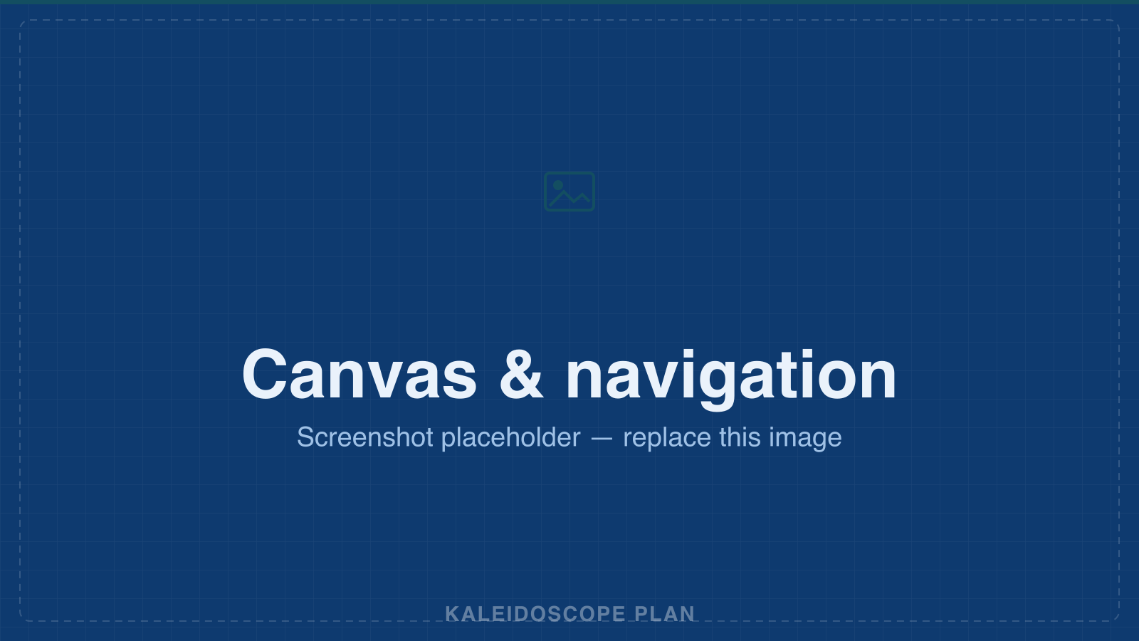 The procedural canvas with grid and rendering styles