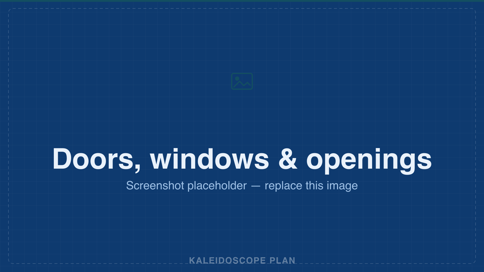 Doors and windows cutting openings into a wall