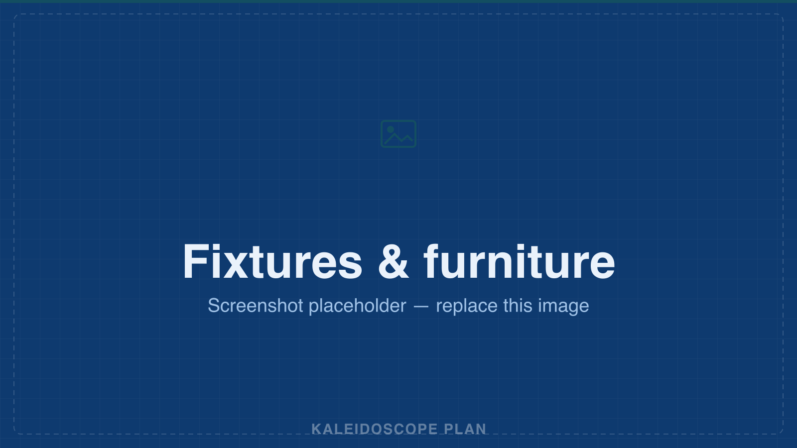 Placing and manipulating fixtures and furniture on the canvas