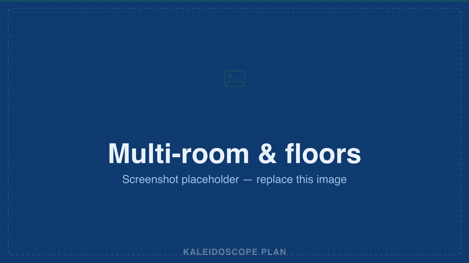 A multi-room plan with connected shared walls