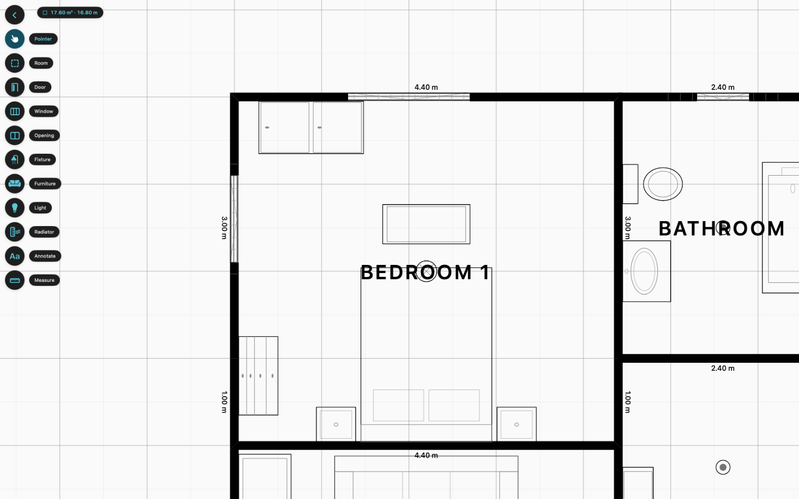Drawing a floor plan in Kaleidoscope Plan
